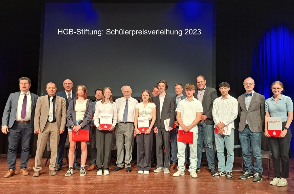 Schülerpreis 2023, Gruppenbild, (c) Stadt Mosbach