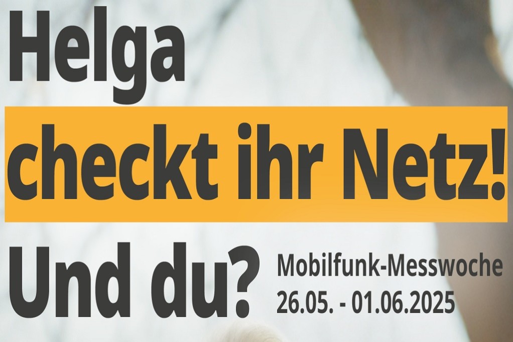 Alle Informationen zur Mobilfunk-Messwoche, zur App und zum Mitmachen sind unter www.check-dein-netz.de zu finden. ©BRD
