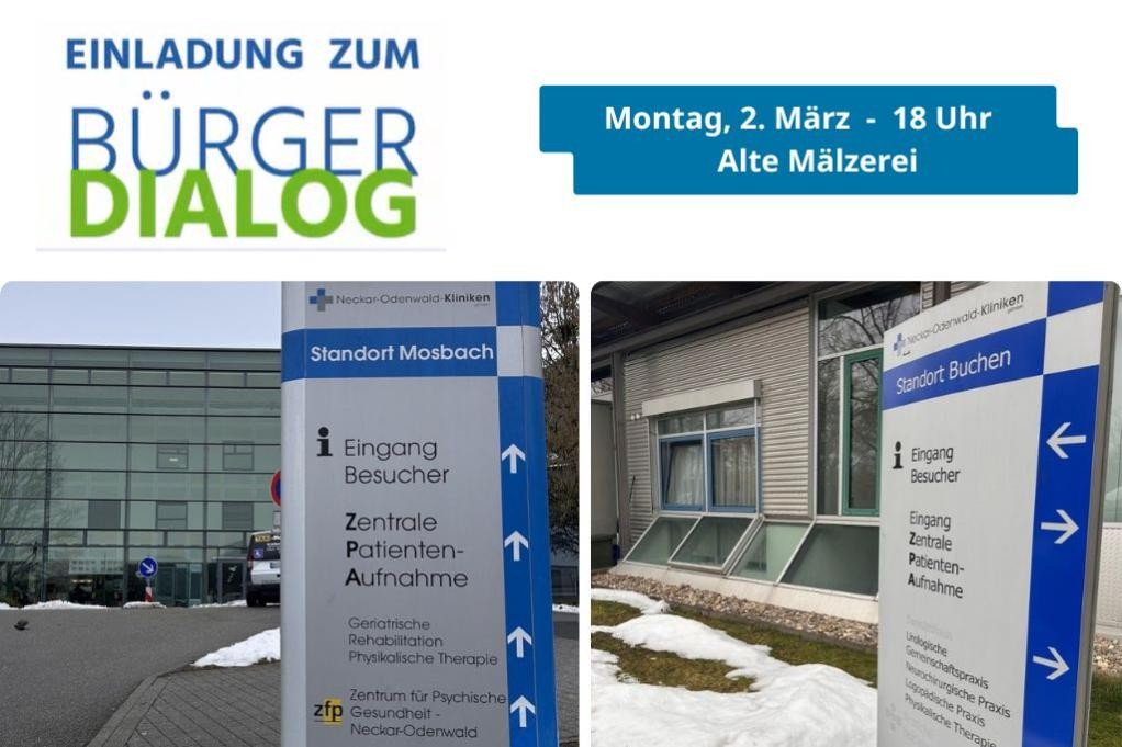 Bürgerdialog zu den Kliniken, (c) LRA+Stadt Mosbach