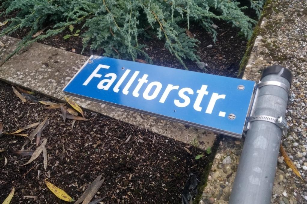 Straßennamenschild (Foto: Stadt Mosbach)