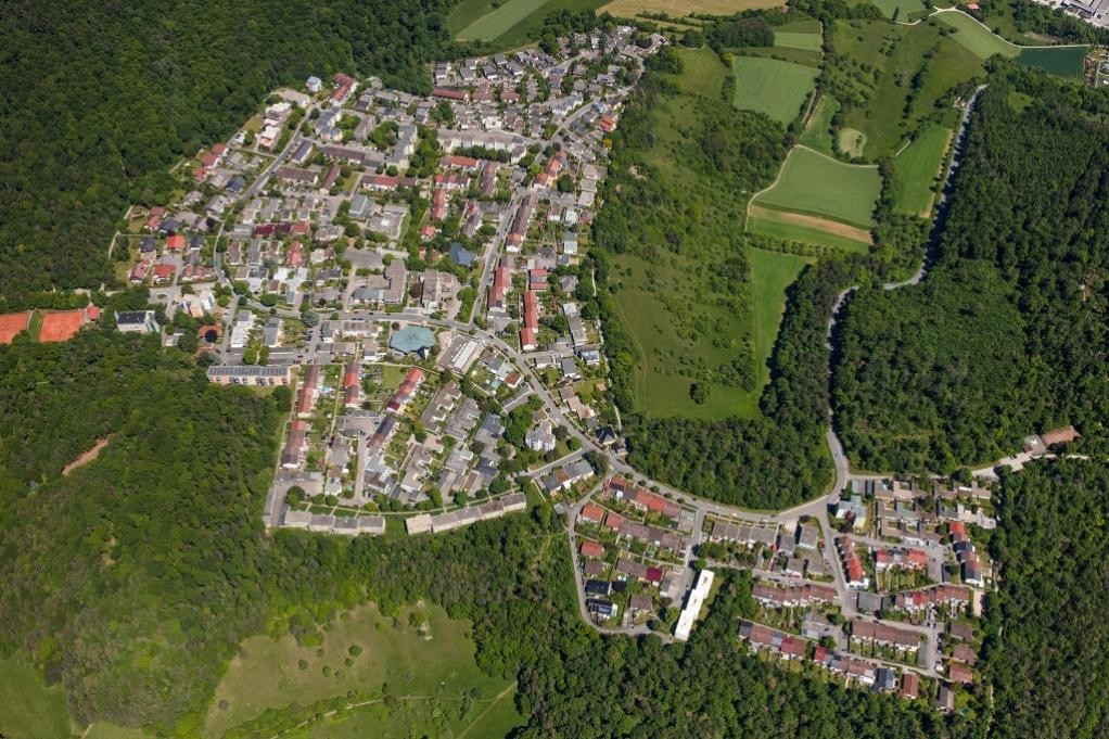 Luftbild der Waldstadt, (c) Stadt Mosbach