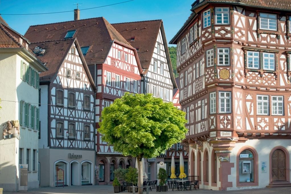 Jedes Fachwerkhaus in Mosbach erzählt eine eigene Geschichte. ©Thomas Kottal