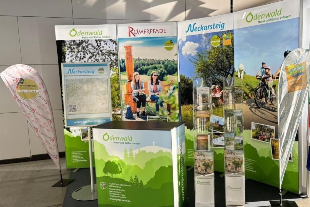 Messestand der Touristikgemeinschaft Odenwald, (c) Stadt Mosbach
