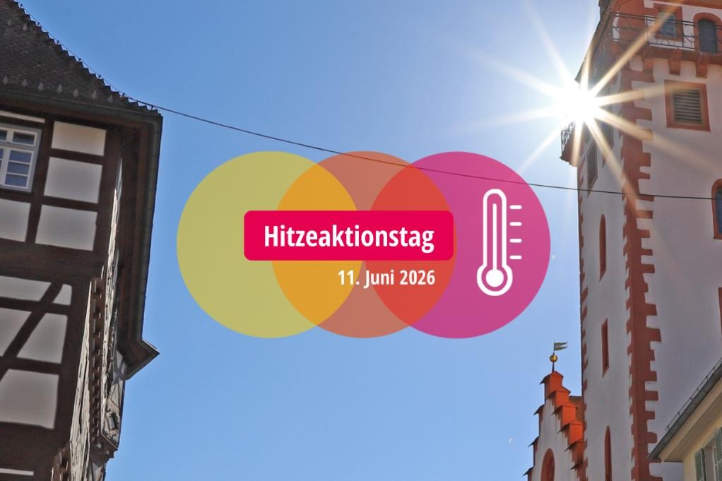 : Beim bundesweiten Hitzeaktionstag am 10. und 11. Juni informiert die Stadt Mosbach über praktische Tipps und gesundheitliche Vorsorge bei Sommerhitze. ©Stadt Mosbach