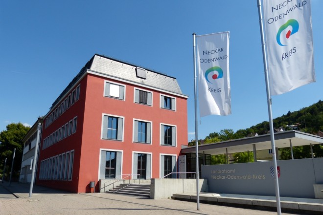 Das Landratsamt des Neckar-Odenwald-Kreises (Foto: Stadt Mosbach)